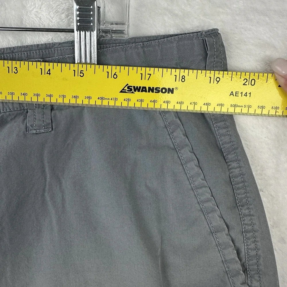 Columbia Mens Flat‎ Front Shorts Cotton Gray Size 38